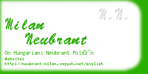 milan neubrant business card